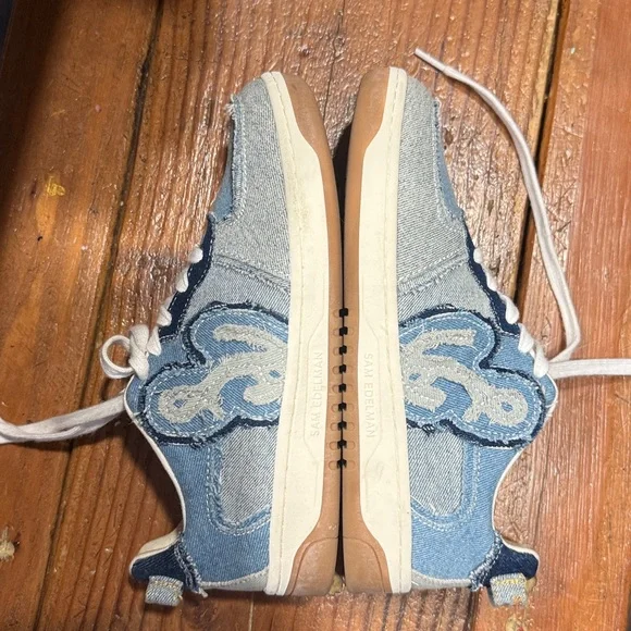 Sam Edelman Blue and White Casual Sneakers - Picture 5 of 9